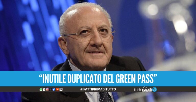 Covid Card, la Corte dei Conti condanna De Luca: dovrà risarcire 609mila euro alla Regione