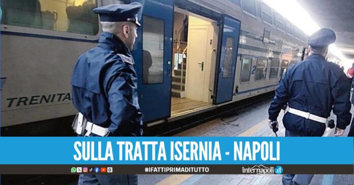 Chiede il biglietto e il ragazzo gli dà un testata capotreno aggredito a Caserta