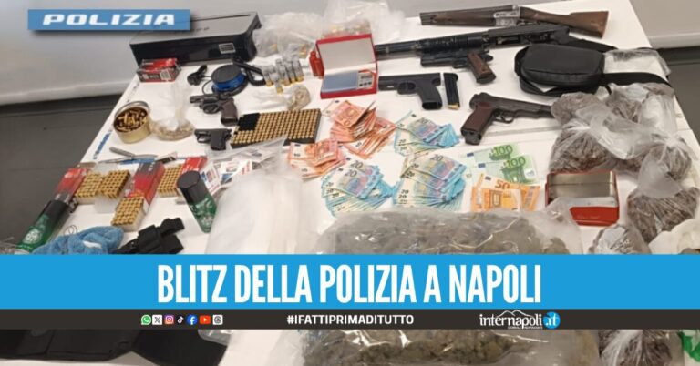 Droga, soldi e arsenale in casa arrestati due fratelli a Napoli