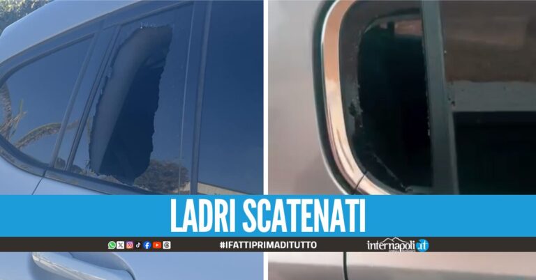 Escalation di furti a Lago Patria e Villaggio Coppola, finestrini rotti e auto razziate