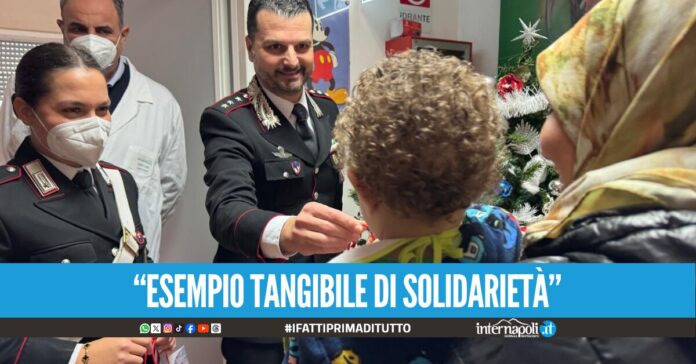 Giocattoli ai bimbi ricoverati l'iniziativa natalizia dei carabinieri di Nola