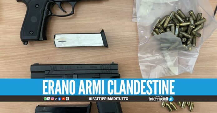 Girava con le pistole nel cruscotto, arrestato nell'Agro Aversano