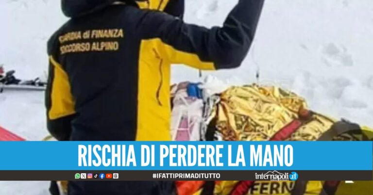 Grave incidente sulle piste da sci dell'Aremogna: commercialista napoletano ferito