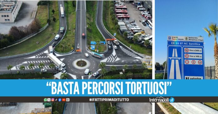 Inaugurate le rampe che collegano l'Asi di Caivano e la Statale Sannitica