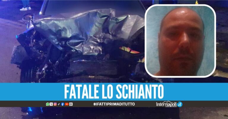 Incidente nella notte a Marzano di Nola, Agostino muore a 44 anni