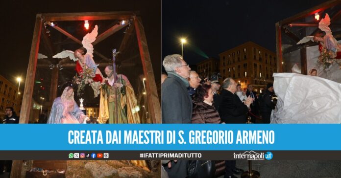 La Natività napoletana in piazza Municipio, sostituisce il Pulcinella di Pesce