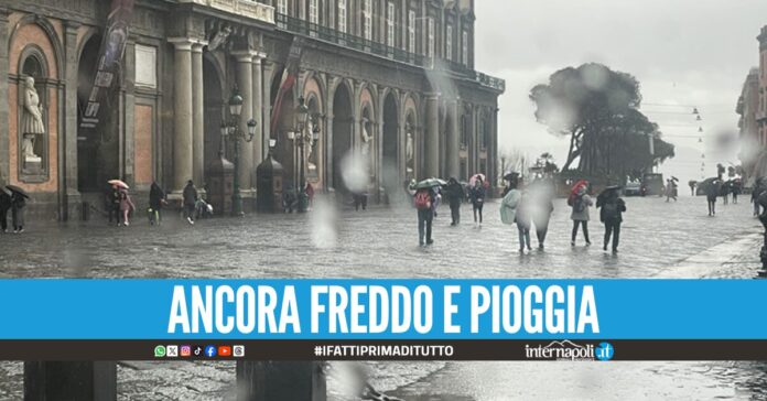 Ancora freddo e temporali, prorogata di 24 ore l'allerta meteo in Campania
