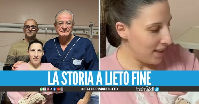 Diventa mamma dopo sei aborti e una gravidanza extrauterina, grande gioia in clinica ad Avellino