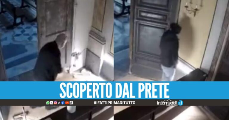 Assurdo a Napoli, turista entra in chiesa e fa la pipì nella sala dei presepi