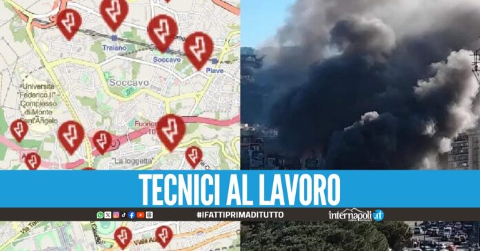 Esplosione della cabina elettrica a Fuorigrotta, intera zona ovest di Napoli senza elettricità