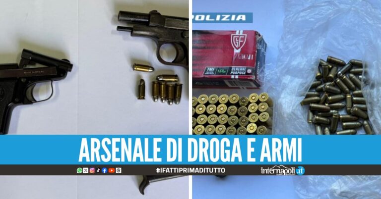 Pistole sotto i vestiti e oltre 2 kg di cocaina in un borsone, due arresti tra Ponticelli e Agnano