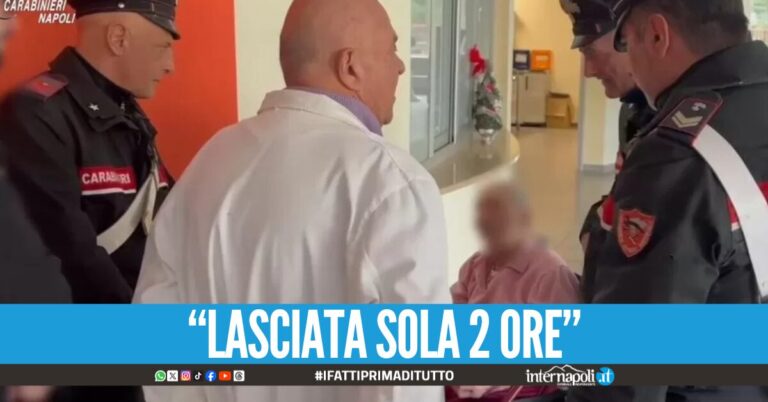 Nonnina abbandonata a sé stessa a Casalnuovo, la figlia smentisce la storia