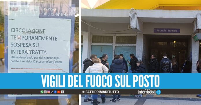 Odore di gas tra Materdei e Museo, Linea 1 della metro ferma sull'intera tratta