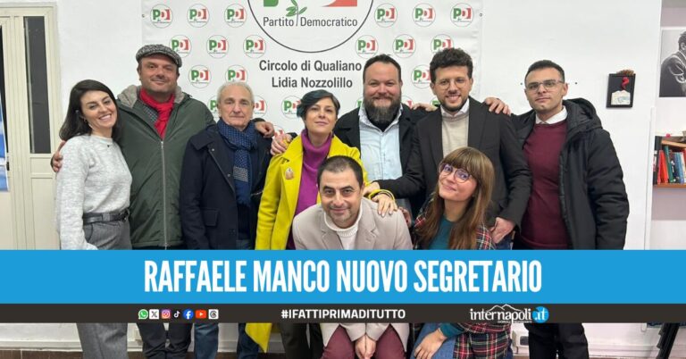 Raffaele Manco nuovo segretario del circolo Nozzolillo: “Continueremo a fare la differenza per Qualiano”