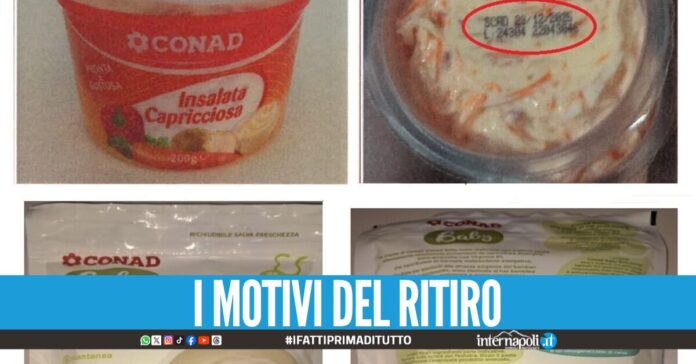 Ritirati dal commercio prodotti Conad lotti a rischio microbiologico