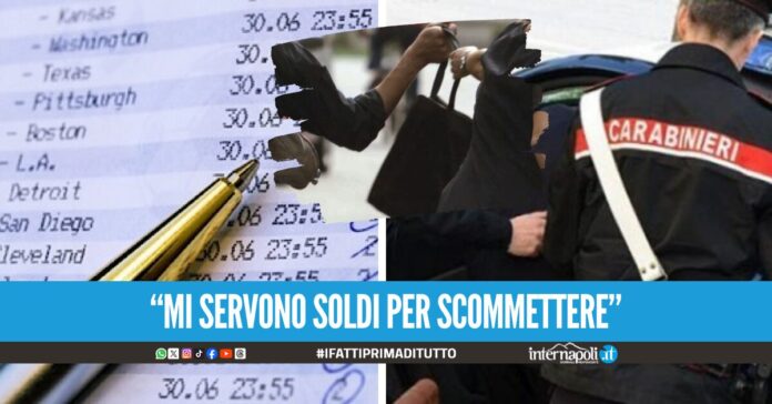 Scippa un'anziana della pensione e corre a giocarsi la 'bolletta', arrestato nel Casertano