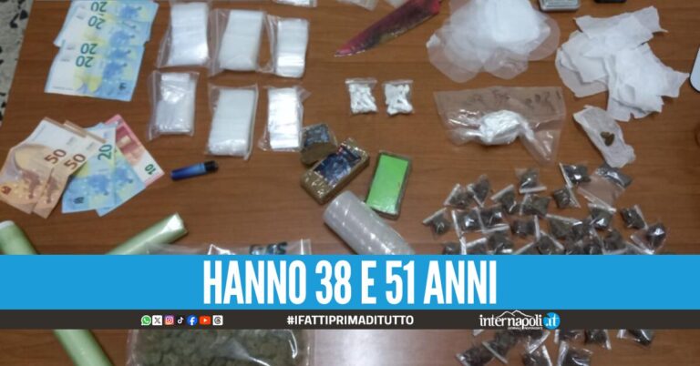 Sorpresi a spacciare tentano la fuga, bloccati e arrestati: sono di Napoli e Afragola