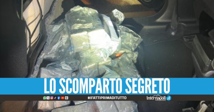 Viaggiava con 16 kg di cocaina, bloccato nel Casertano