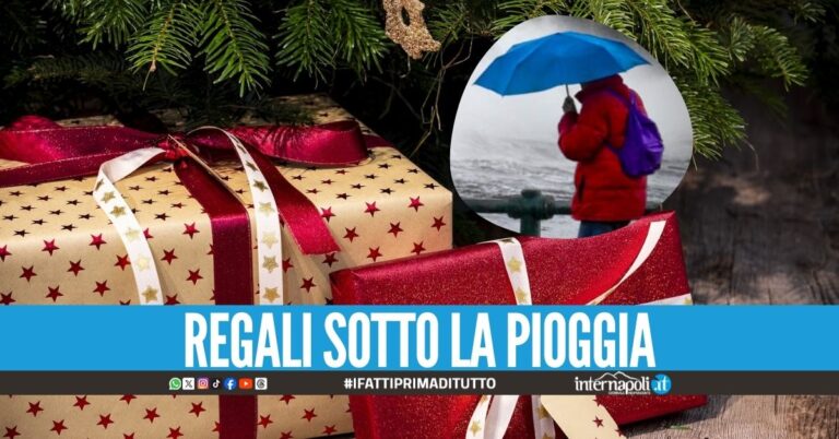 Pioggia nel weekend pre-natalizio, allerta meteo a Napoli