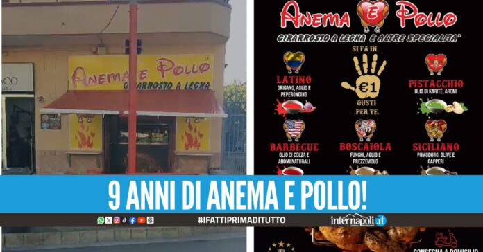 Anema e Pollo festeggia 9 anni di attività, la qualità e la varietà del girarrosto per tutti i gusti