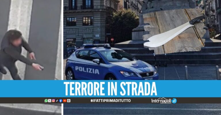Armato di machete minaccia i passanti in 'zona rossa' a Napoli, bloccato e denunciato