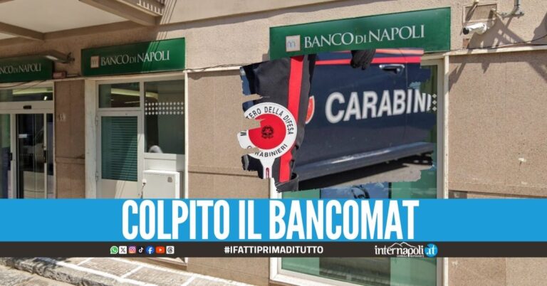 Banca Intesa assaltata dalla banda, furto a Caivano