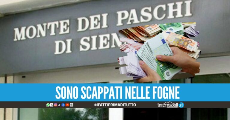Banda del buco pronta a colpire in banca a Qualiano, i malviventi scappano all'arrivo dei militari