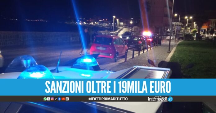 Controlli agli esercizi commerciali a Pozzuoli: lavoratori in nero, locali chiusi e denunce