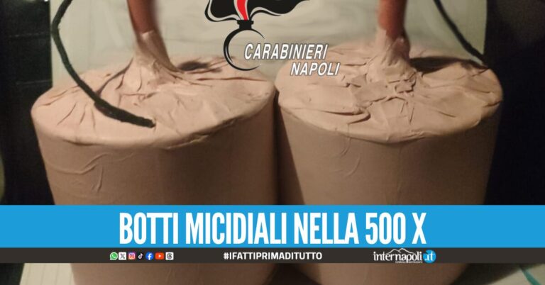 Oltre 3 kg di esplosivo nascosti nel bagagliaio, due arresti nel Vesuviano