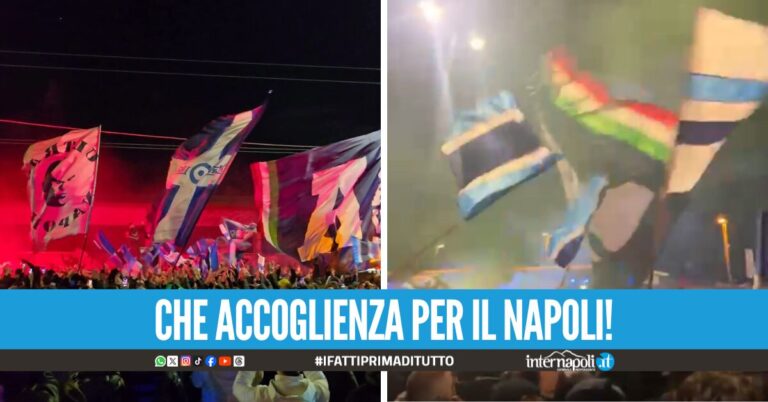 Trionfo Napoli a Bergamo, 5mila tifosi in festa accolgono la squadra di ritorno a Capodichino