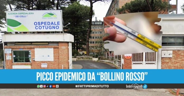 In aumento influenza e virus respiratori a Napoli, boom di ricoveri al Cotugno