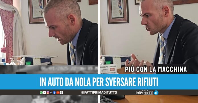 Auto della vigilanza scarica rifiuti in strada a Castel Volturno, il sindaco: 