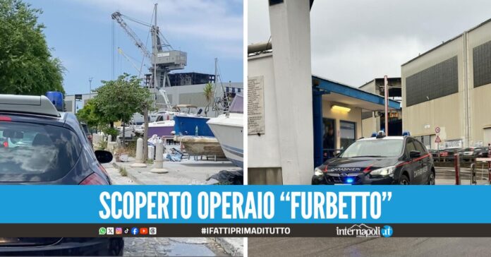Ruba rame dalla nave della marina militare a Castellammare, 54enne finisce in manette
