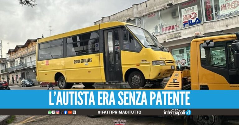 Sequestrato scuolabus "fuorilegge" a Qualiano, era sprovvisto di assicurazione e revisione