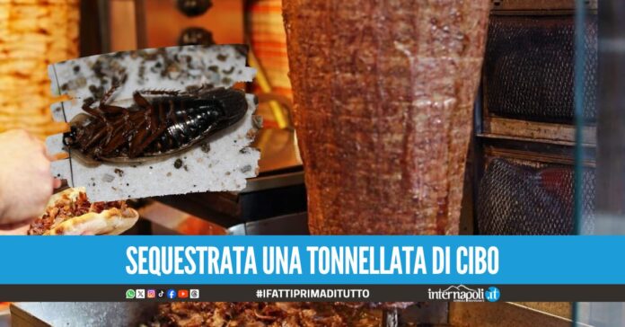 Kebab in cattivo stato di conservazione e blatte, chiusi quattro ristoranti etnici a Napoli