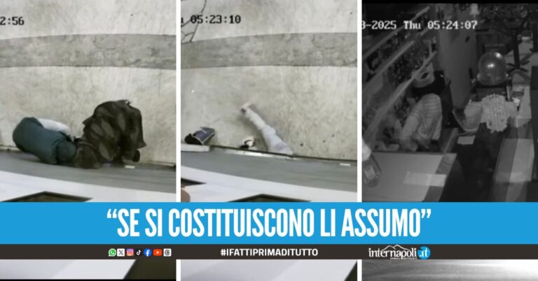 Scassina e saccheggia il ristorante alla Galleria Umberto I, poi nasconde il bottino da 2500 euro al complice