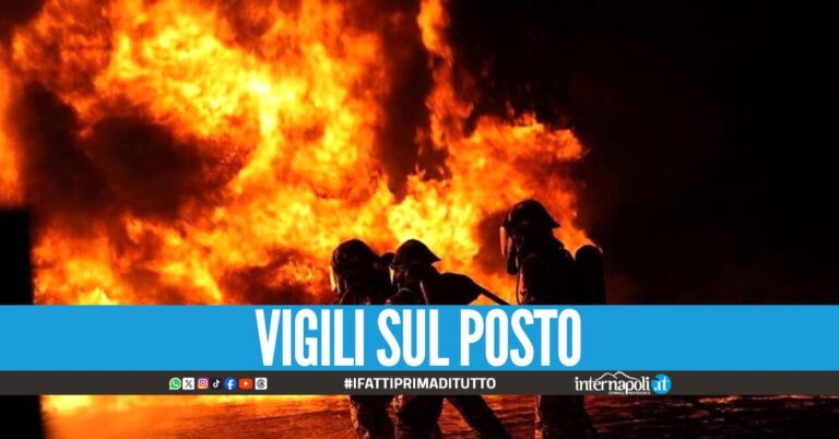 Incendio al Rione Berlingieri, fuga dal palazzo e persone intossicate