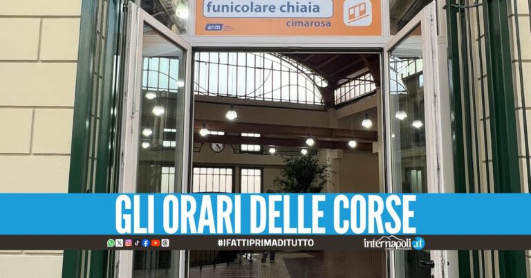 Riaperta la funicolare di Chiaia, corse previste ogni 10 minuti