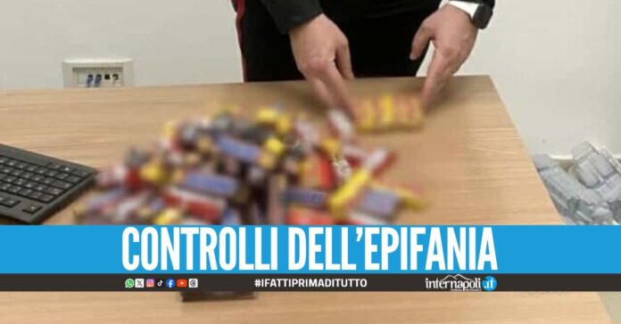 Sequestrati 100 kg di barrette di cioccolato nell'Agro Aversano