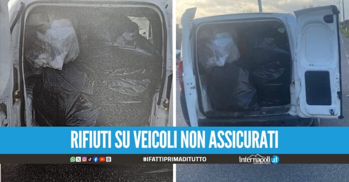 Smaltimento illecito di rifiuti tra Giugliano e Pozzuoli, scoperti e multati due 