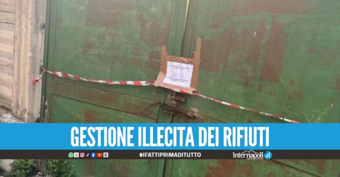 Deposito illegale rifiuti scoperto a Caivano, denunciato imprenditore