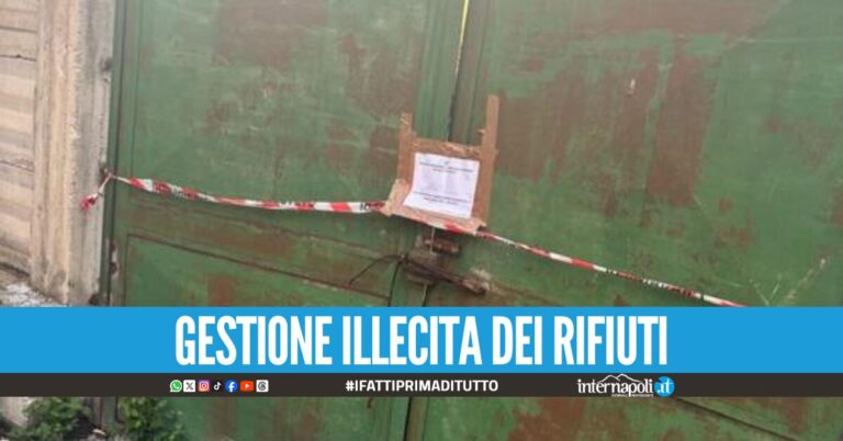 Deposito illegale rifiuti scoperto a Caivano, denunciato imprenditore