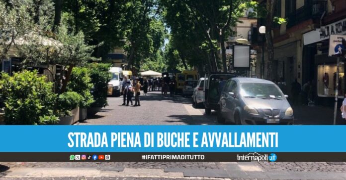 Il Vomero non è più un'isola felice, l'area pedonale di via Scarlatti nell'incuria e degrado