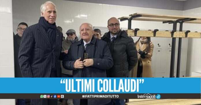 Lavori al Collana, De Luca Se non ci danno fastidio finiranno in 18 mesi