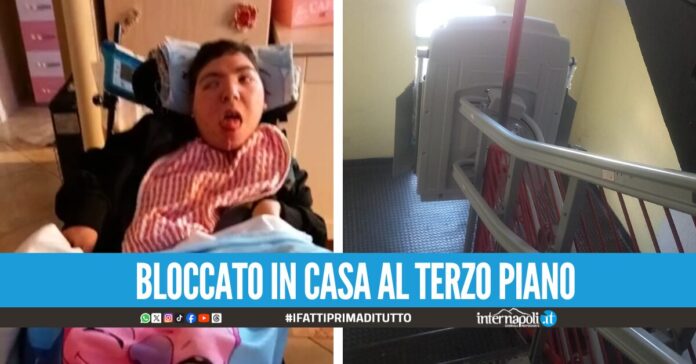 Napoli. Disabile bloccato in casa da un saliscale senza collaudo. La mamma Abbiamo bisogno di aiuto''
