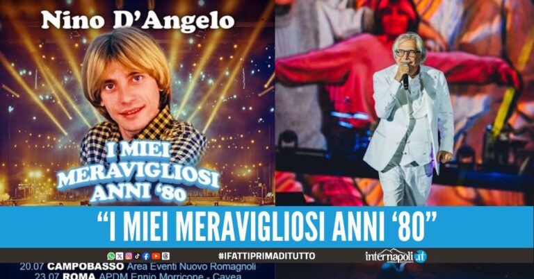 Nino D'Angelo torna sul palco annunciato il tour estivo del 2025