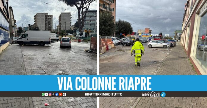 Odissea quasi finita in via Colonne apre parzialmente la strada tra Melito, S. Antimo e Aversa