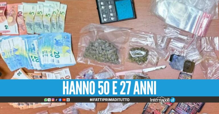 Oltre un chilo di droga nascosto in casa, mamma e figlio arrestati a Scampia