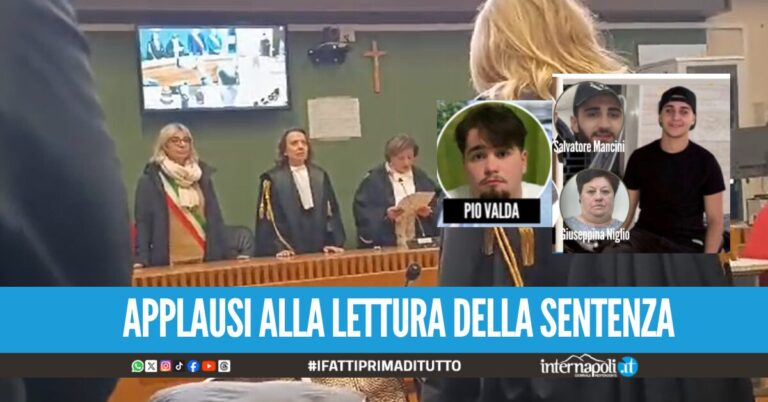Omicidio Pio Maimone, la sentenza di ergastolo per Valda accolta con un applauso