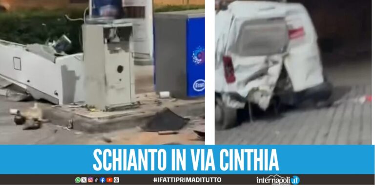 Furto alla pompa di benzina al Rione Traiano, ladri via con la cassa automatica